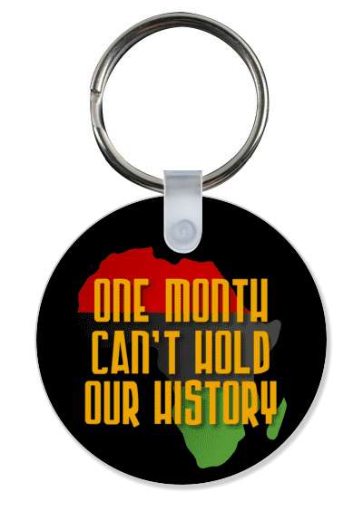 one month cant hold our history pan african flag africa shape stickers, magnet