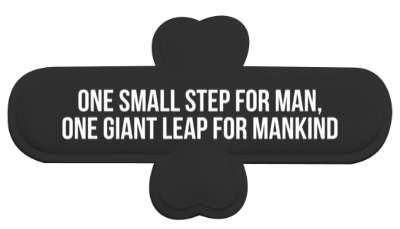 one small step for man one giant leap for mankind space stickers, magnet