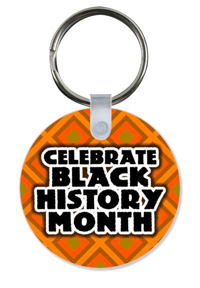orange african pattern celebrate black history month bold stickers, magnet