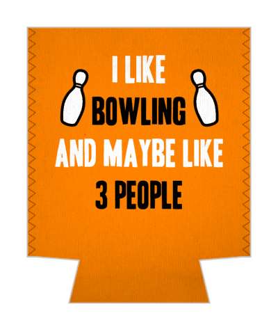 orange bowling pins i like bowling and maybe like three people stickers, magnet