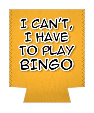 orange i cant i have to play bingo stickers, magnet