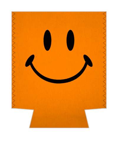 orange smile face classic awesome fun stickers, magnet