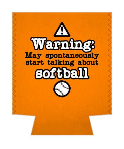 orange warning may spontaneously start talking about softball stickers, magnet