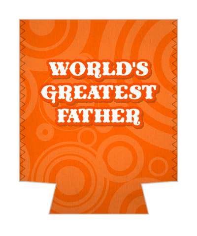 orange worlds greatest father fancy stickers, magnet