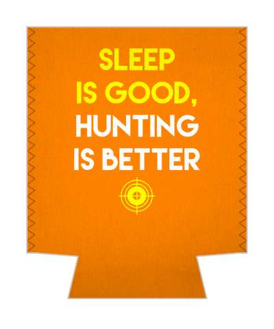orange yellow white sleep is good hunting is better target stickers, magnet