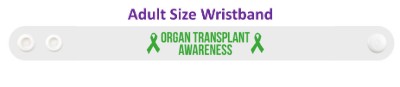 organ transplant awareness green awareness ribbon wristband
