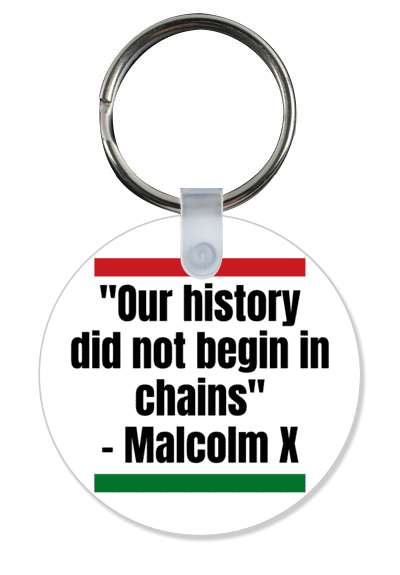 our history did not begin in chains quote malcom x stickers, magnet
