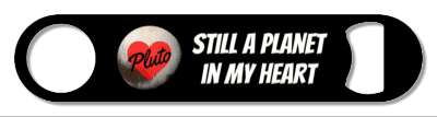 outer space still a planet pluto in my heart stickers, magnet
