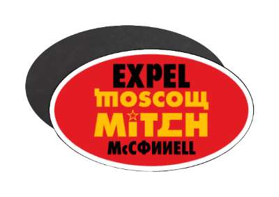 oval expel moscow mitch mcconnell nickname gop stickers, magnet