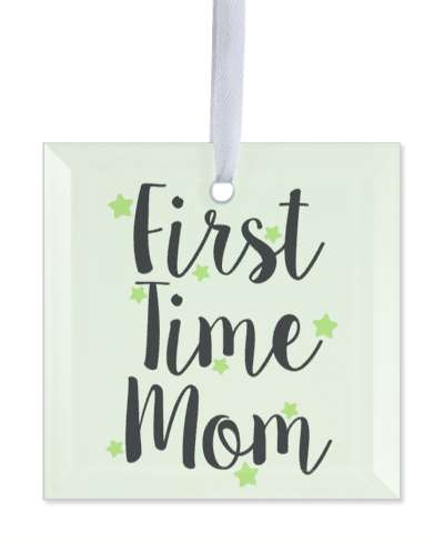 pale green first time mom stars stickers, magnet