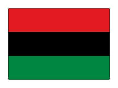 pan african flag colors africa country stickers, magnet