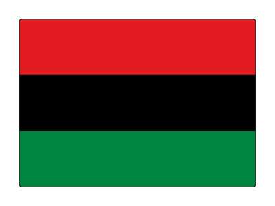 pan african flag colors africa country stickers, magnet