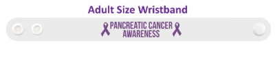 pancreatic cancer awareness purple awareness ribbon wristband