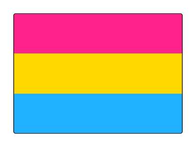 pansexual pride flag heart stripes colors lgbtq lgbt stickers, magnet
