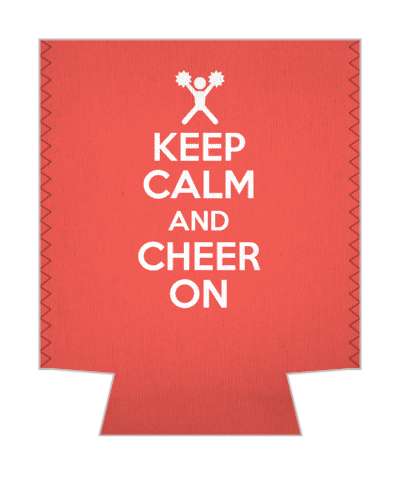 parody keep calm and cheer on cheerleader stickers, magnet
