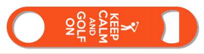 parody keep calm and golf on silhouette player stickers, magnet