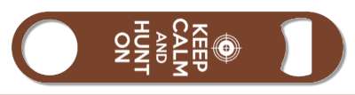 parody keep calm and hunt on target stickers, magnet