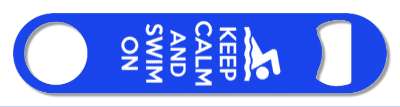 parody sports keep calm and swim on swimming symbol stickers, magnet