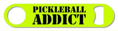 pickleball addict stencil fun fanatic pickle ball stickers, magnet