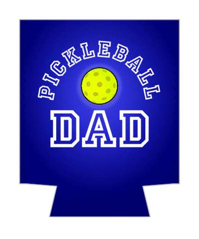 pickleball dad sports blue parent stickers, magnet