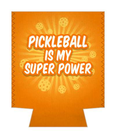 pickleball is my superpower rays burst stars orange stickers, magnet