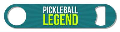 pickleball legend rays teal white bright stickers, magnet