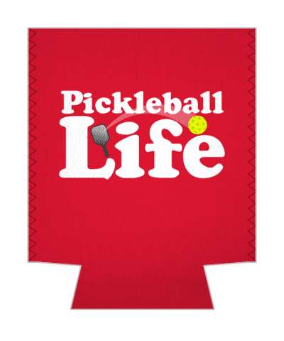 pickleball life paddle ball red white stickers, magnet