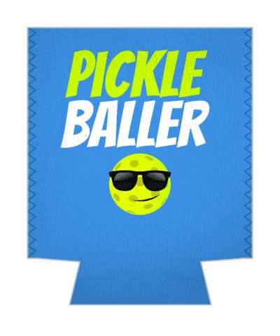 pickleball smile face with shades pickleballer stickers, magnet