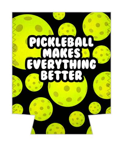 pickleballs background pickleball makes everything better stickers, magnet