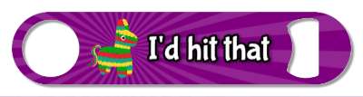 pinata id hit that purple burst wordplay stickers, magnet