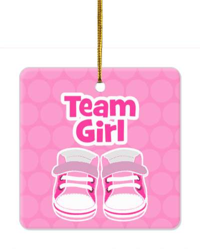 pink cute team girl baby shoes stickers, magnet