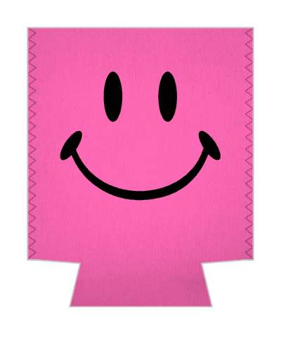 pink smile face classic awesome fun stickers, magnet
