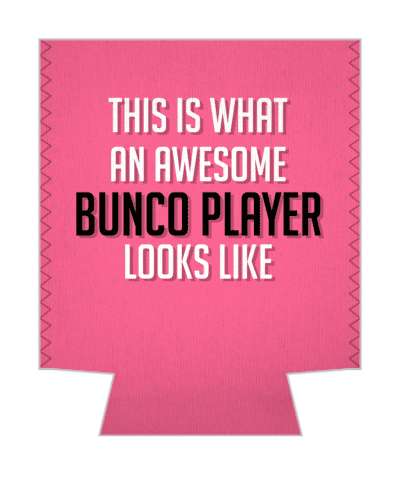 pink this is what an awesome bunco player looks like stickers, magnet