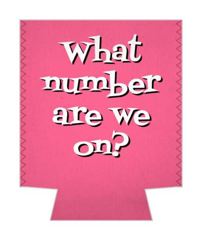 pink white what number are we on bunco fun stickers, magnet