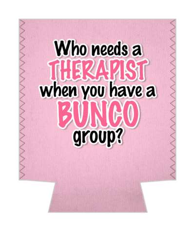 pink who needs a therapist when you have a bunco group stickers, magnet