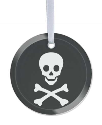 pirate symbol skull and crossbones stickers, magnet