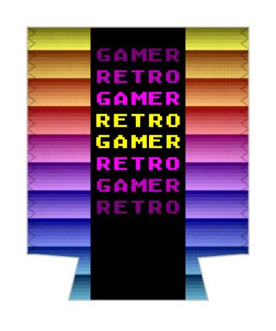 pixel art retro rainbow gradient retro gamer stickers, magnet