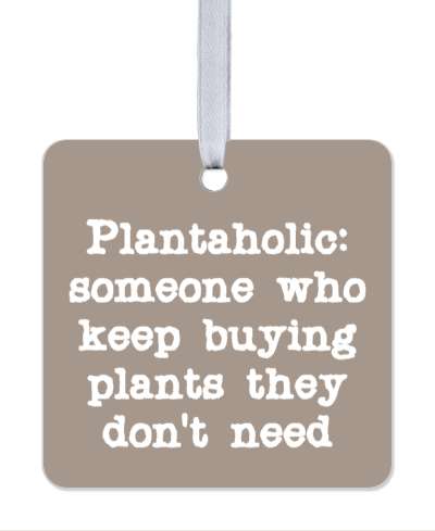 plantaholic someone who keep buying plants they dont need funny definition stickers, magnet