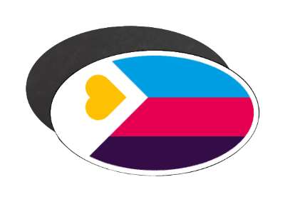 polyamory flag colors pride lgbt stickers, magnet
