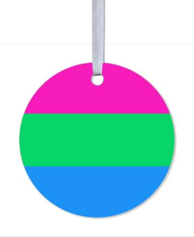 polysexual pride flag lgbt metal circle stickers, magnet