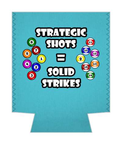 pool balls strategic shots equals solid strikes stickers, magnet