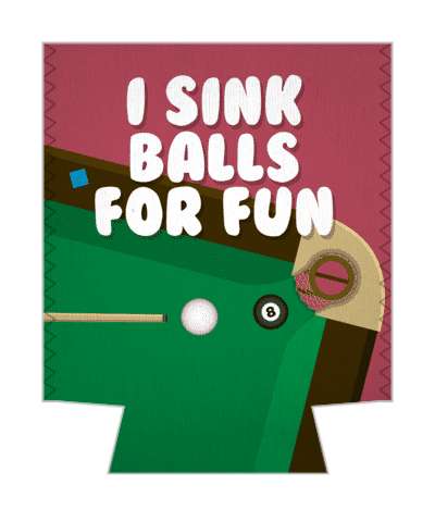pool table i sink balls for fun 8 ball pool word play funny stickers, magnet