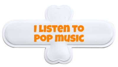 popular radio i listen to pop music stickers, magnet
