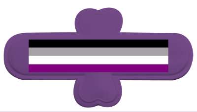 pride asexual stickers, magnet