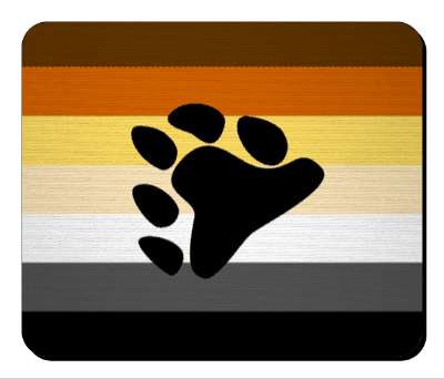 pride bear brotherhood flag colors stickers, magnet