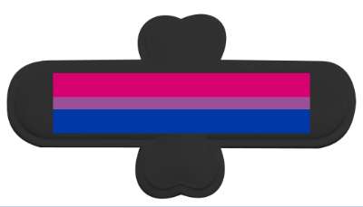 pride bisexual stickers, magnet