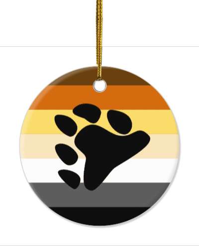 pride flag bear brotherhood colors bears stickers, magnet