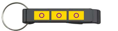 pride flag intersex stickers, magnet