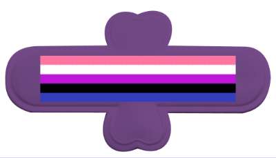 pride genderfluid stickers, magnet