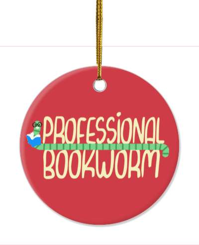 professional bookworm cute worm reading book stickers, magnet